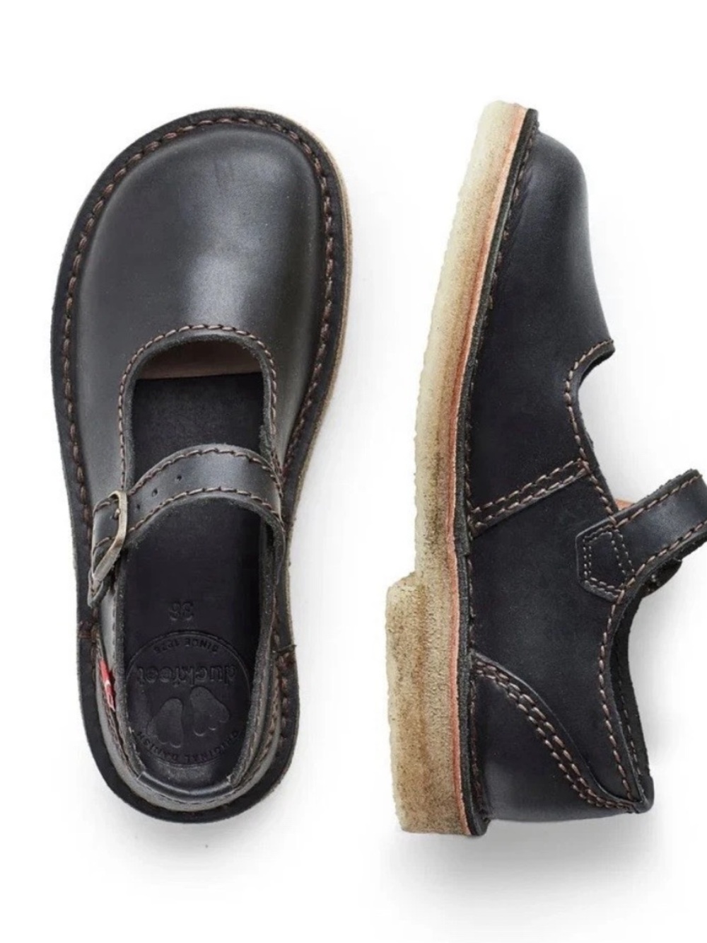EUC! Duckfeet Himmerland EU 39 US 8.5 Mary Jane Black Leather Perfect! $238